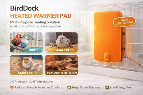 Heated bird warmer - warmer, pad